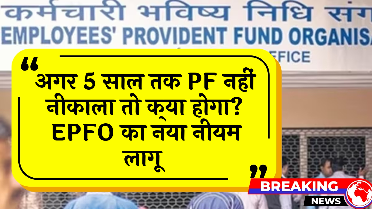 EPFO Inactive Account: अगर 5 साल तक PF नहीं निकाला तो क्या होगा? EPFO का नया नियम लागू